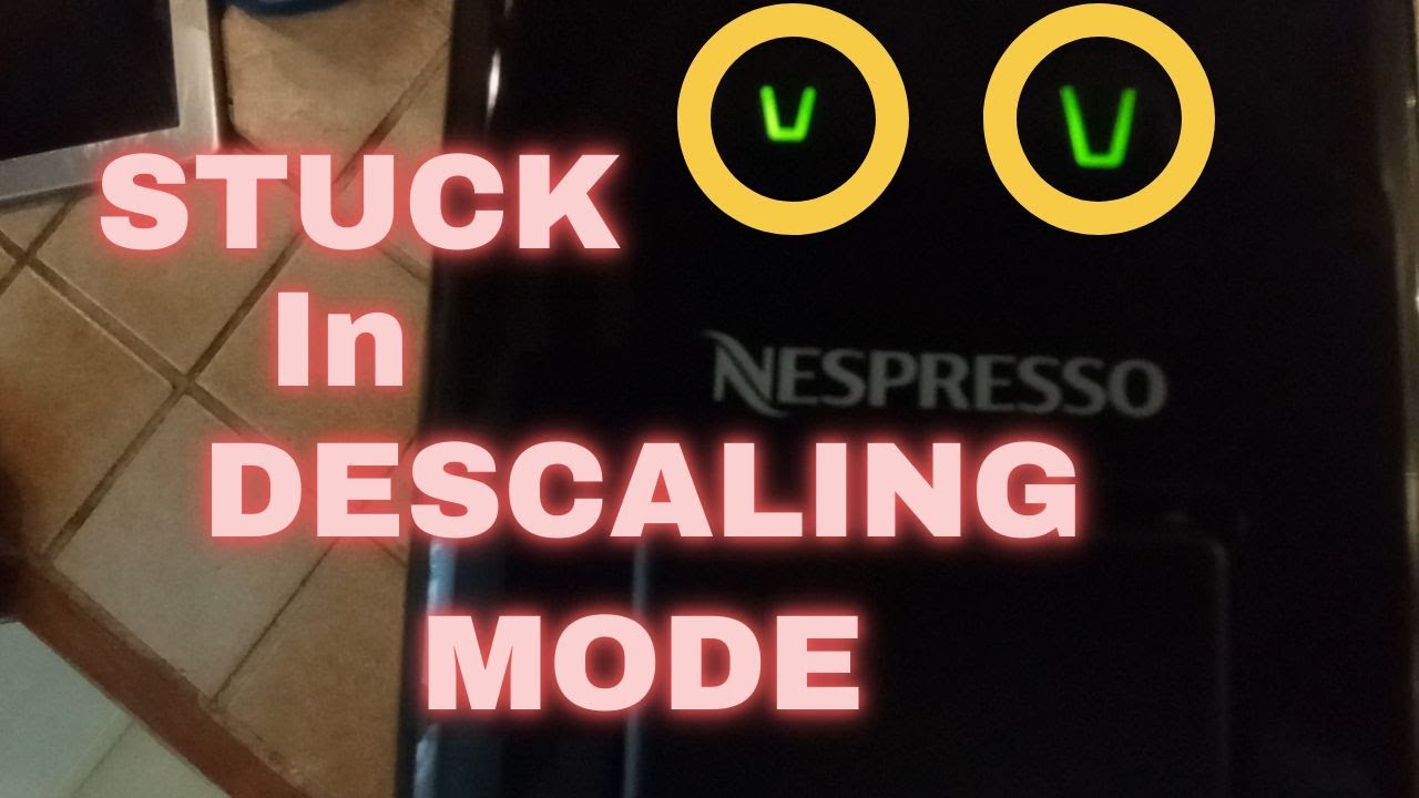how to take nespresso out of descaling mode