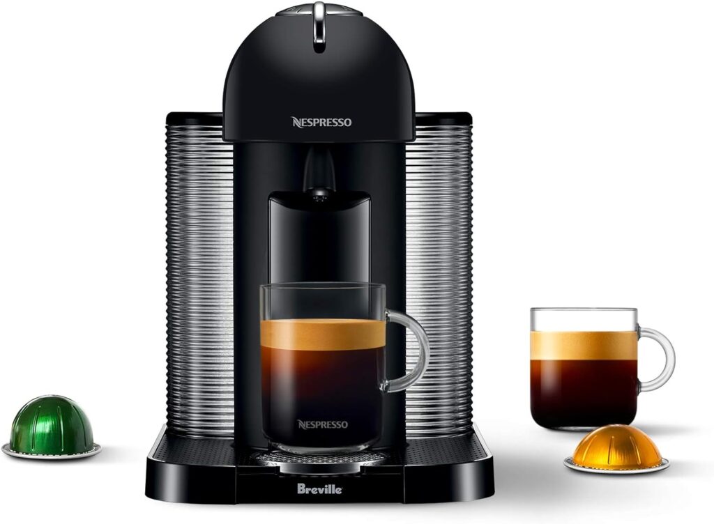 Nespresso Vertuo Coffee and Espresso Machine by Breville, Matte Black