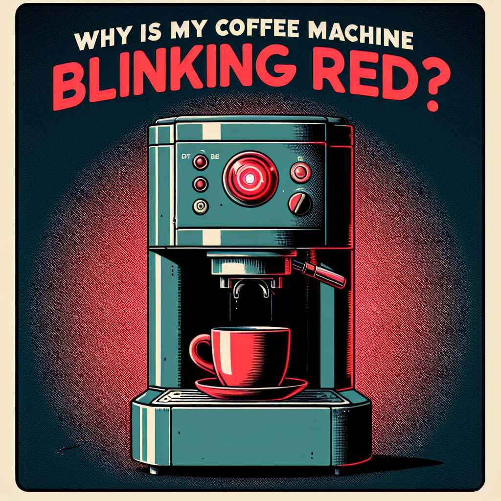 Why is my Nespresso machine blinking red?