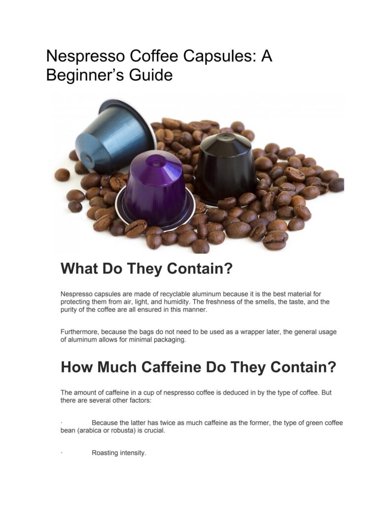 A Beginners Guide: How to Use Nespresso