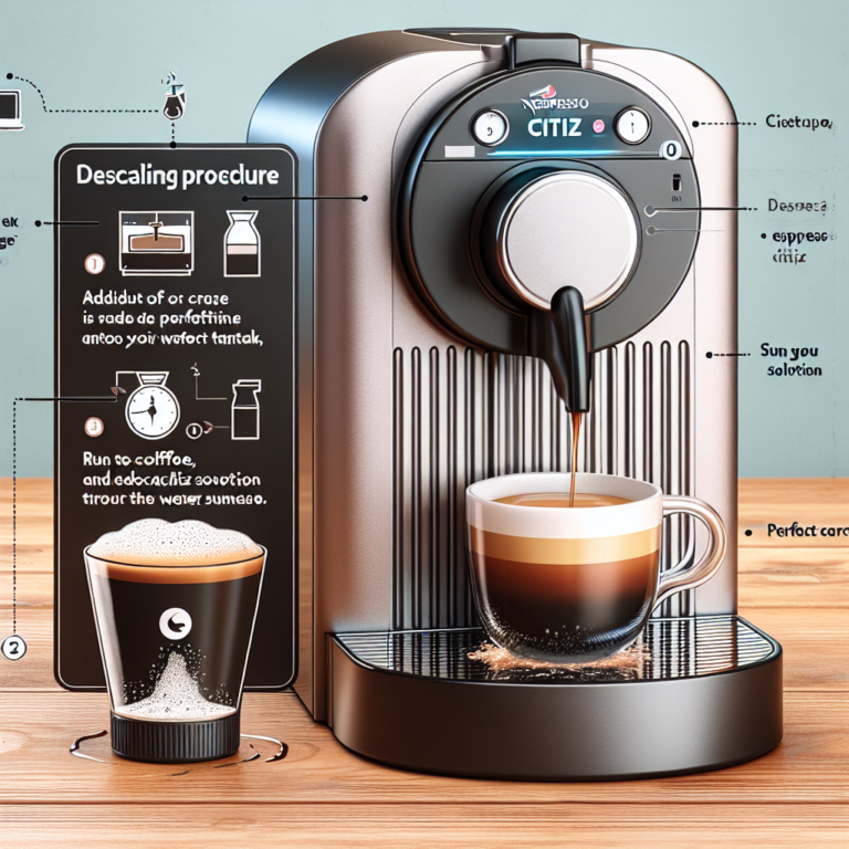 How to Descale Your Nespresso Citiz Coffee Machine NesPressoDude