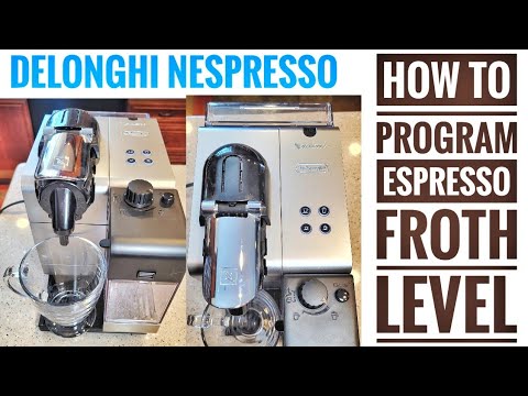 How to Set Froth Milk Level in Latte or Cappuccino
