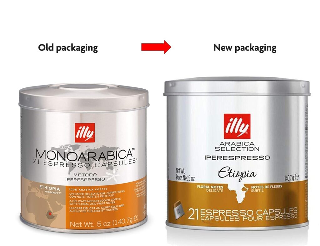 illy Coffee, iperEspresso Capsule,Arabica Selections Ethiopia Single Origin Espresso Pods (21 ct)  Coffee, iperEspresso Capsule, Classico Medium Roast Espresso Pods, 21 ct