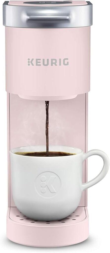 Keurig K-Mini Single Serve K-Cup Pod Coffee Maker, Dusty Rose, 6 to 12 oz. Brew Sizes