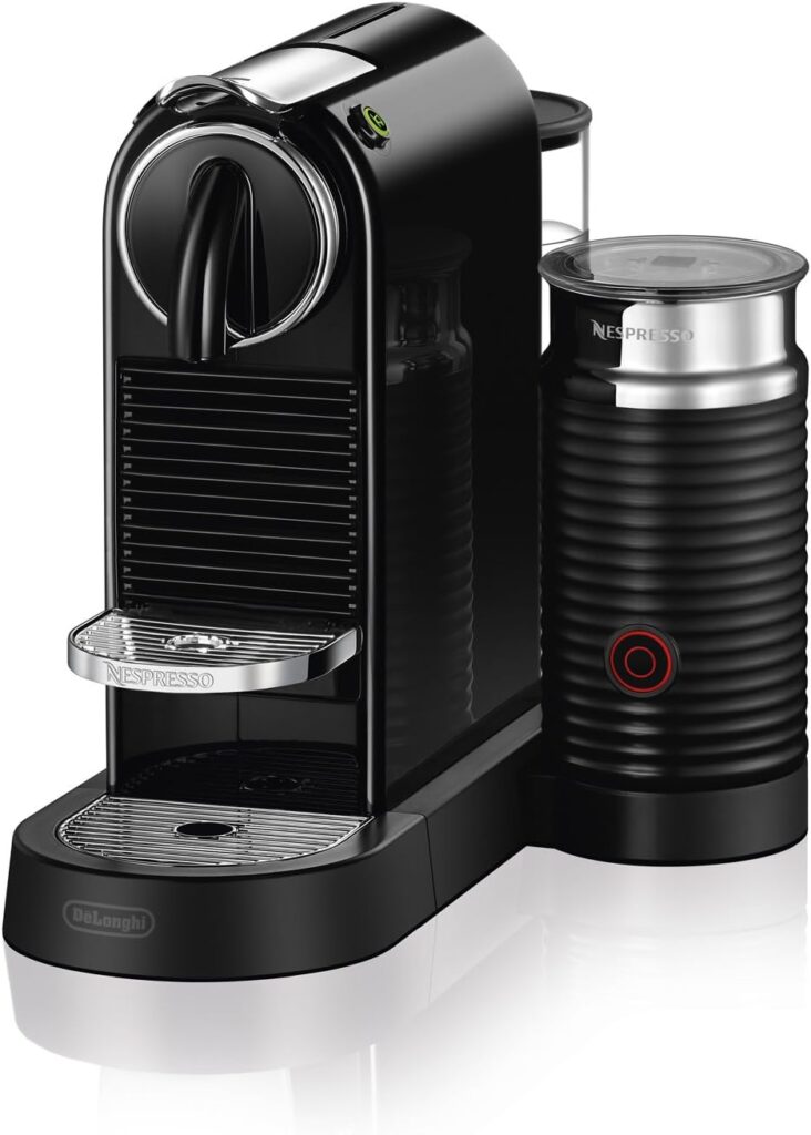 Nespresso CitiZ Coffee and Espresso Machine by DeLonghi with Milk Frother, Black, 9.3 x 14.6 x 10.9 inches