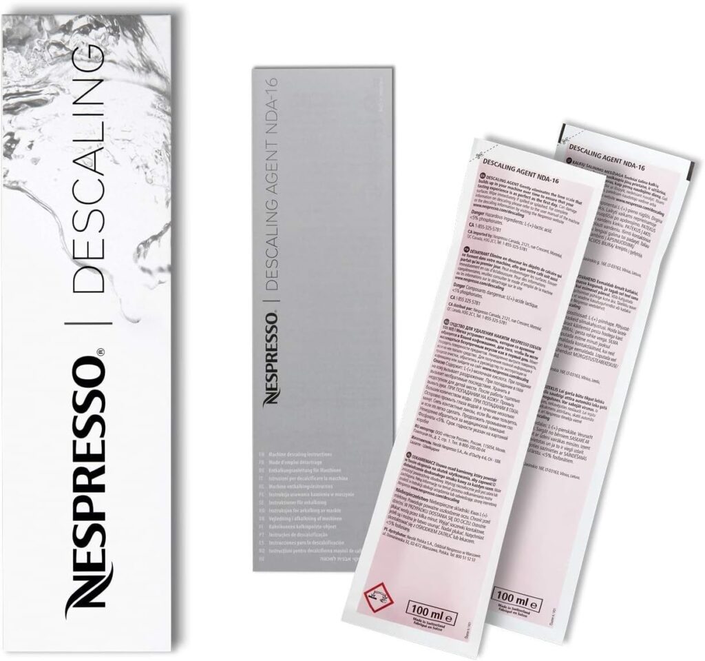 Nespresso Descaling Solution, Fits all Models, 1 Pack (2 count)