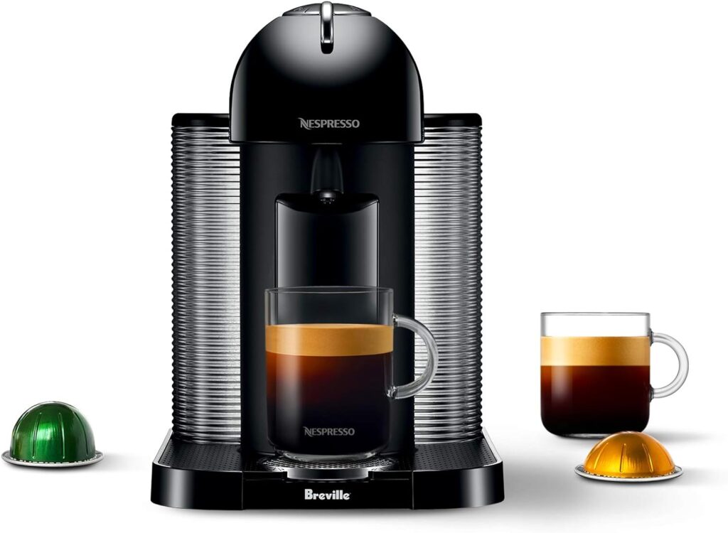 Nespresso Vertuo Coffee and Espresso Machine by Breville, 5 Cups, Chrome