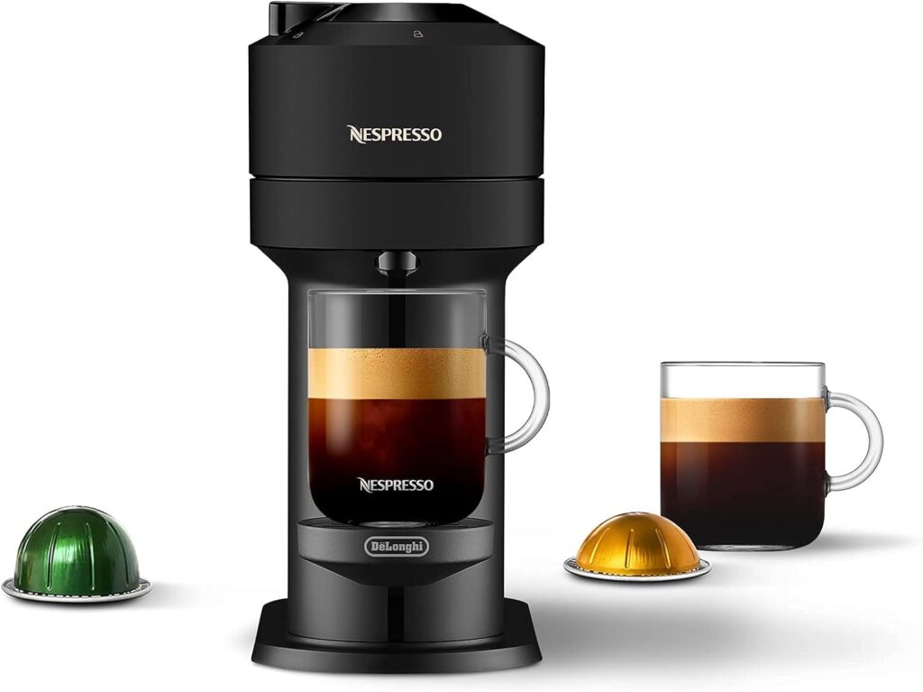 Nespresso Vertuo Next Coffee and Espresso Maker by DeLonghi, Limited Edition Matte Black (Renewed)