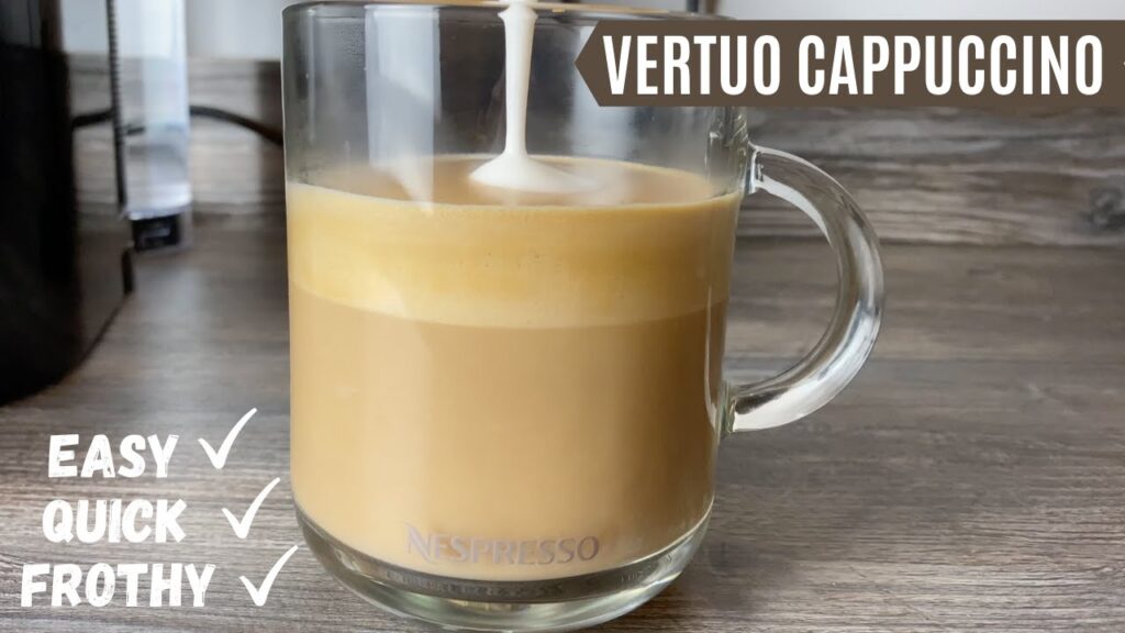 Quick and Easy Nespresso Vertuo Cappuccino Recipe Using Aeroccino Milk Frother