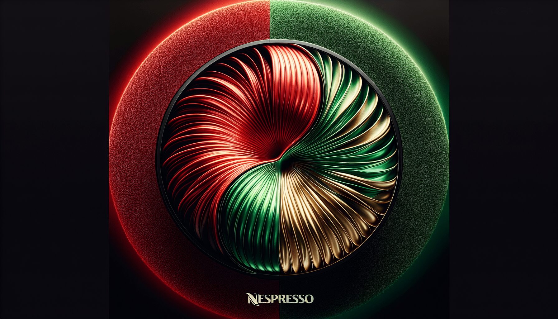 Nespresso Limited Edition: Half Red, Half Green