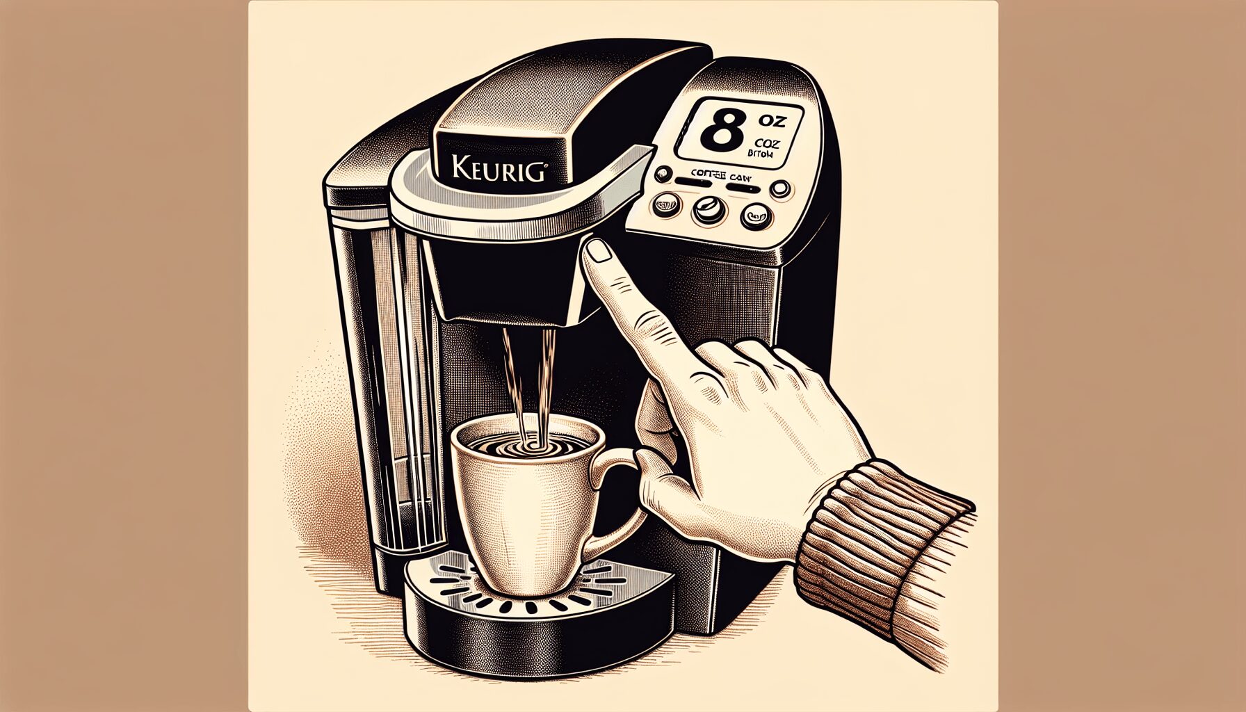 How to Choose the 8 oz Button on a Keurig